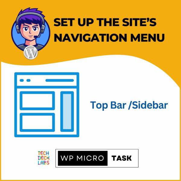 Set up the site's navigation menu - WP Micro Task
