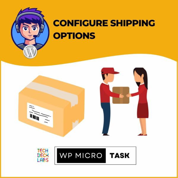Configure shipping options - Wordpress MicroTask